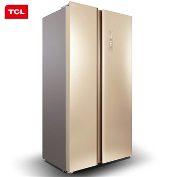 TCL 509升風(fēng)冷無(wú)霜對(duì)開(kāi)門電冰箱電腦控溫流光金 金色BCD-509WEFA1 纖薄對(duì)開(kāi)門冰箱