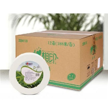 心相印大卷紙ZB010 卷筒紙188米12卷三層原生木漿大盤紙