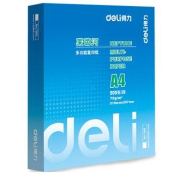 得力(deli)7401 萊茵河70克A4復(fù)印紙 5包/箱 500張/包 整箱2500張（整箱銷售）
