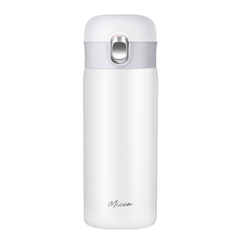 美的（Midea）不銹鋼保溫杯350ml便攜水杯316不銹鋼杯子 珍珠白CJ35W101W